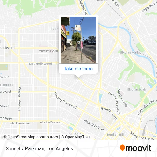 Sunset / Parkman map