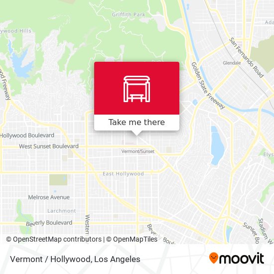 Vermont / Hollywood map