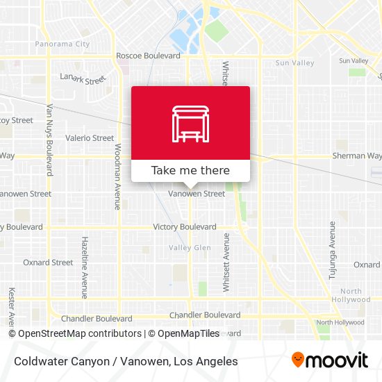 Mapa de Coldwater Canyon / Vanowen