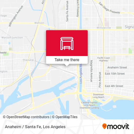 Anaheim / Santa Fe map