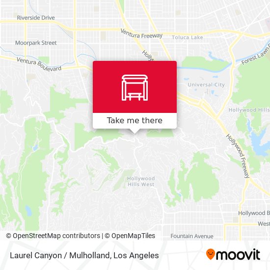 Laurel Canyon / Mulholland map