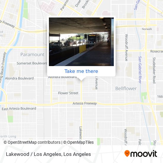 Lakewood / Los Angeles map