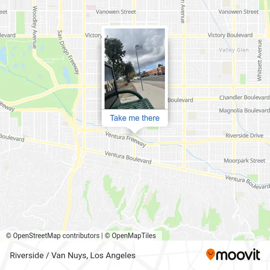 Riverside / Van Nuys map