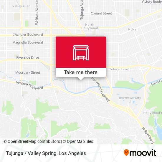 Tujunga / Valley Spring map