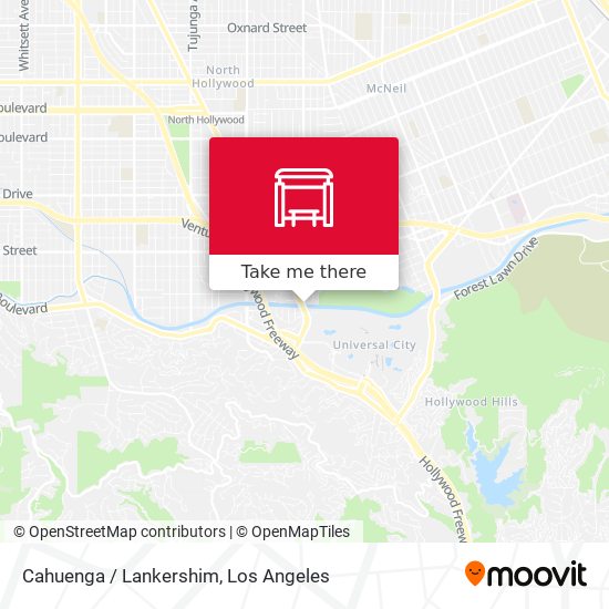 Cahuenga / Lankershim map
