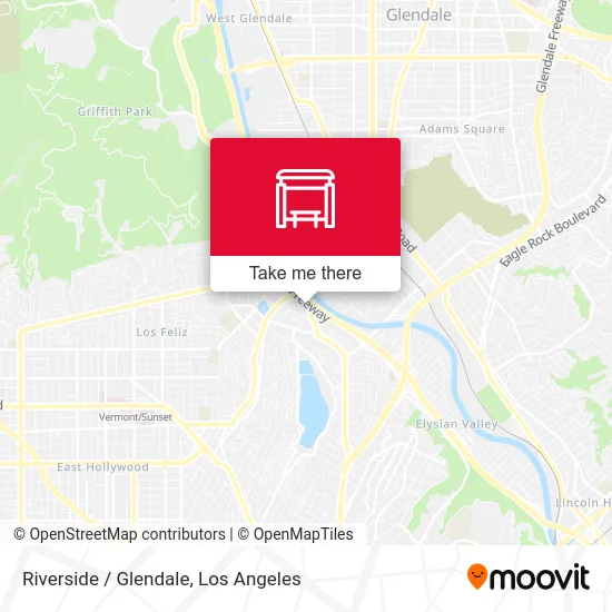 Riverside / Glendale map