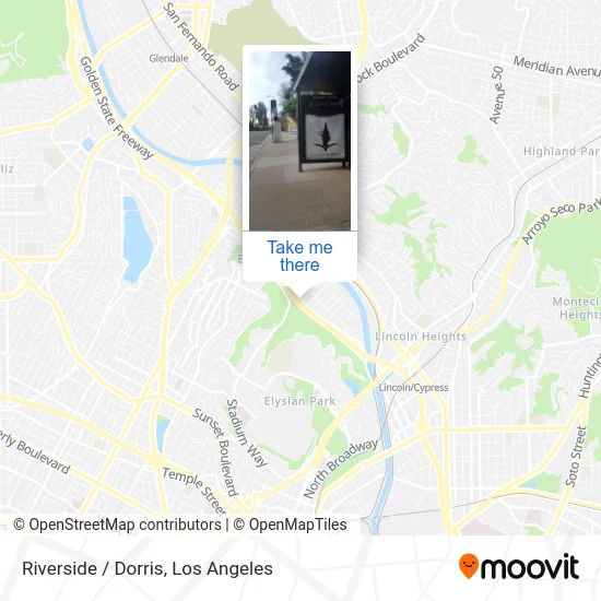 Riverside / Dorris map