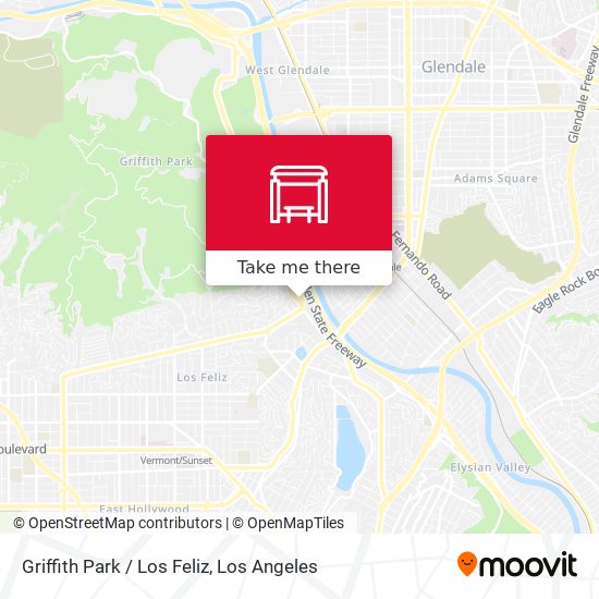 Griffith Park / Los Feliz map