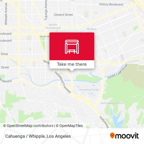 Cahuenga / Whipple map