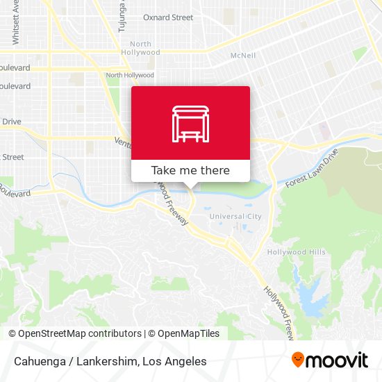 Cahuenga / Lankershim map