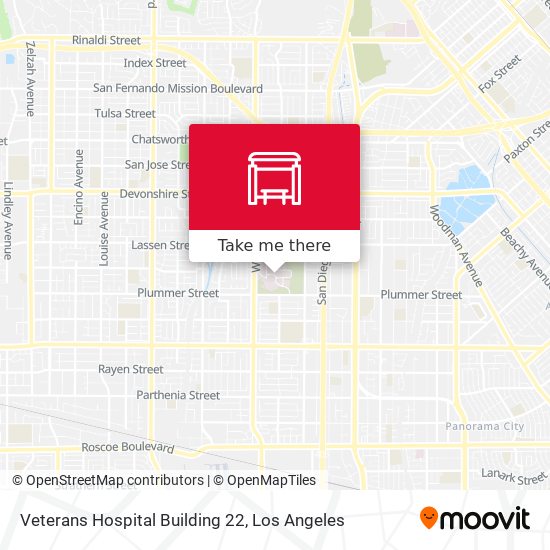 Veterans Hospital Building 22 map