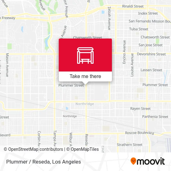 Plummer / Reseda map