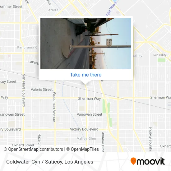 Coldwater Cyn / Saticoy map
