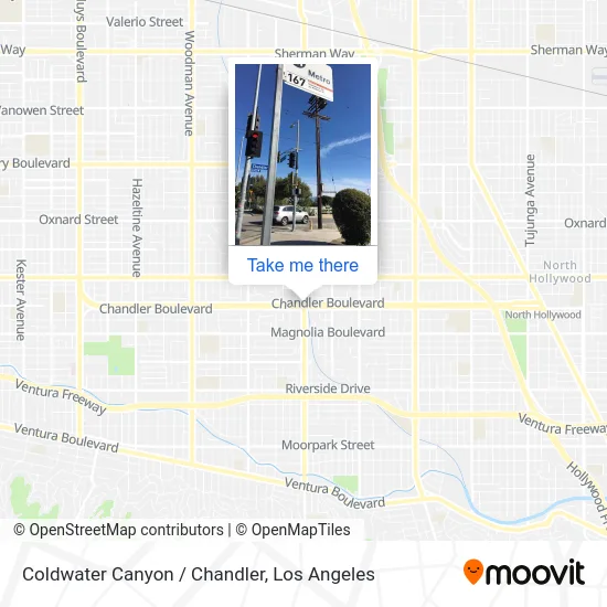 Coldwater Canyon / Chandler map