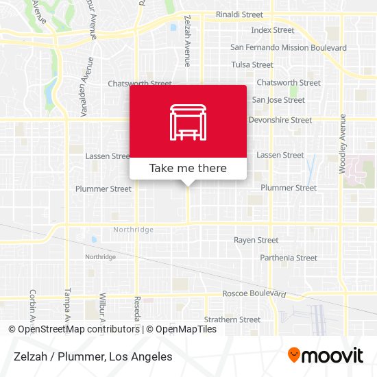 Zelzah / Plummer map