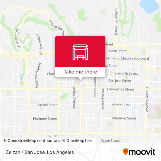 Zelzah / San Jose map