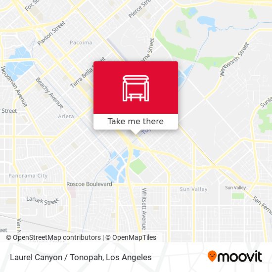 Laurel Canyon / Tonopah map
