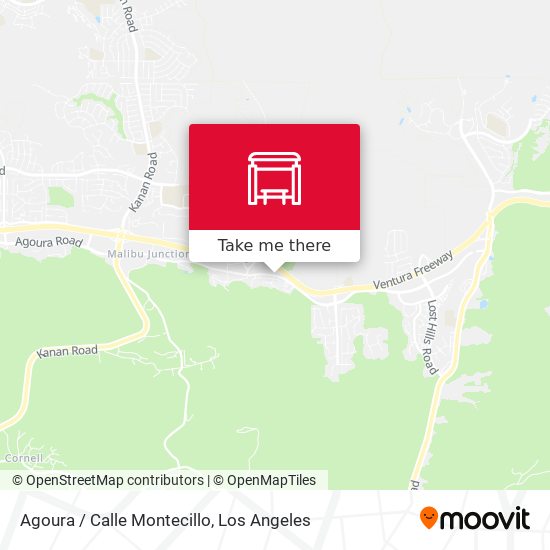 Mapa de Agoura / Calle Montecillo