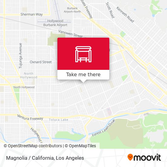 Magnolia / California map