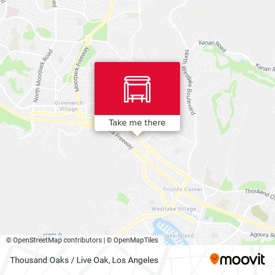 Thousand Oaks / Live Oak map