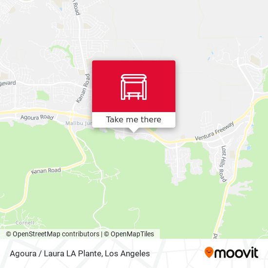 Mapa de Agoura / Laura LA Plante