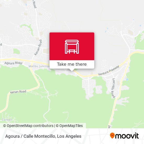 Mapa de Agoura / Calle Montecillo