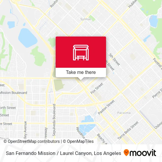 San Fernando Mission / Laurel Canyon map