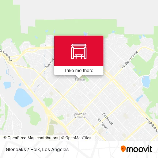 Glenoaks / Polk map