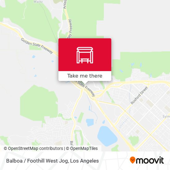 Balboa / Foothill West Jog map