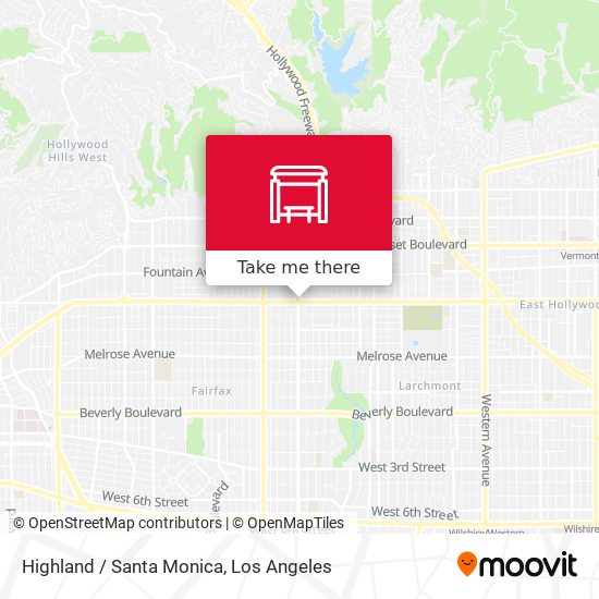Highland / Santa Monica map