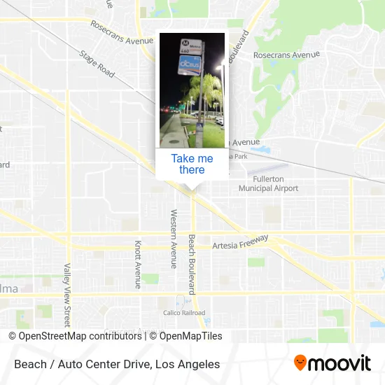 Beach / Auto Center Drive map