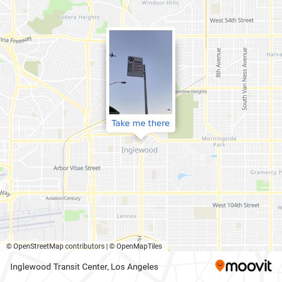 Inglewood Transit Center map