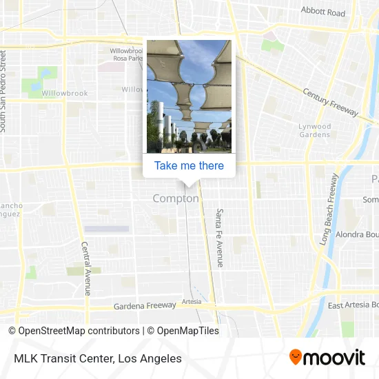 MLK Transit Center map