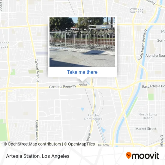 Artesia Station map
