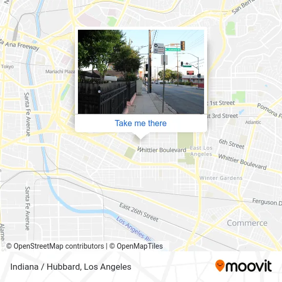 Indiana / Hubbard map