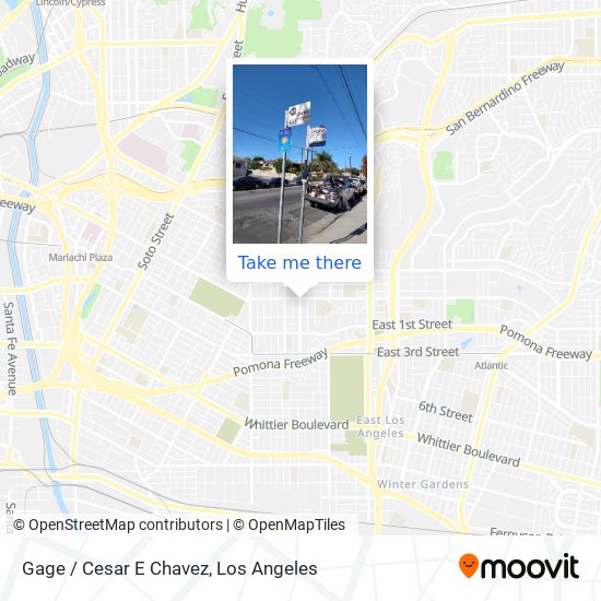 Gage / Cesar E Chavez map