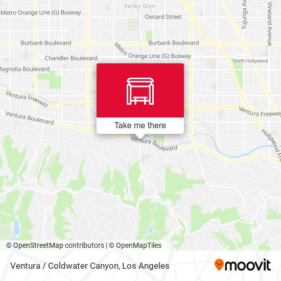 Ventura / Coldwater Canyon map