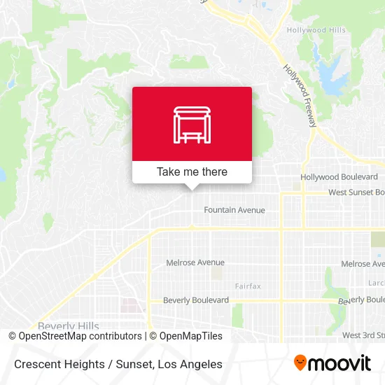 Mapa de Crescent Heights / Sunset