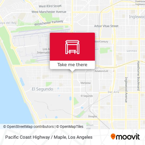 Mapa de Pacific Coast Highway / Maple