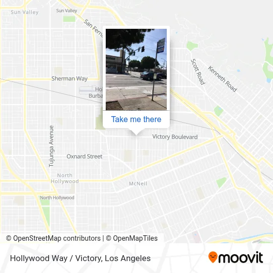 Hollywood Way / Victory map