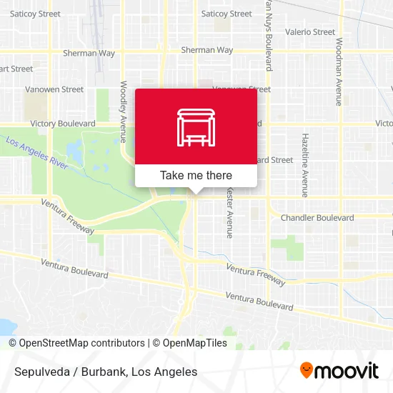 Sepulveda / Burbank map