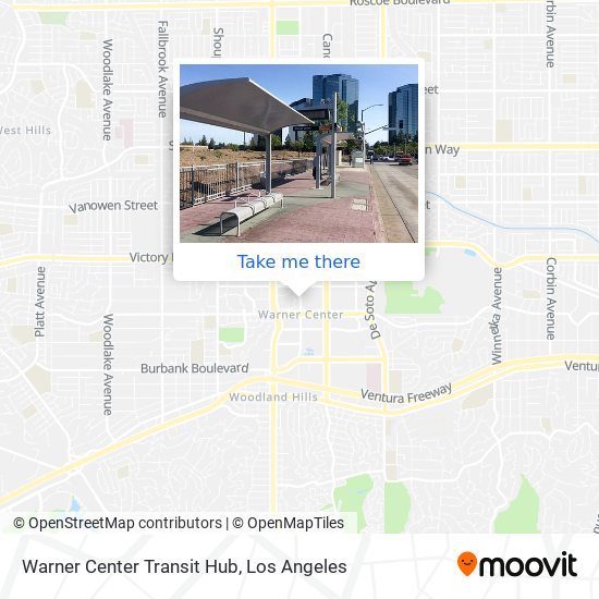 Mapa de Warner Center Transit Hub