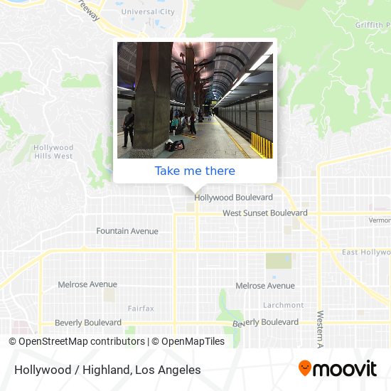 Hollywood / Highland map