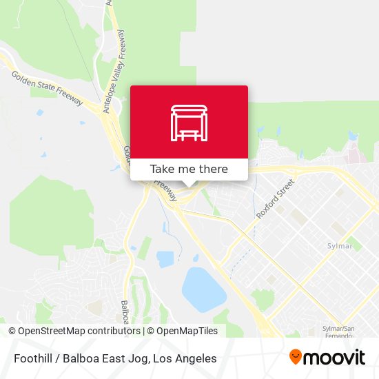 Foothill / Balboa East Jog map