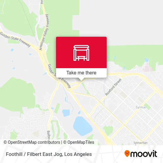 Foothill / Filbert East Jog map