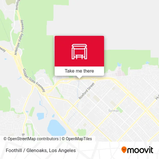 Foothill / Glenoaks map