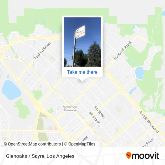 Glenoaks / Sayre map