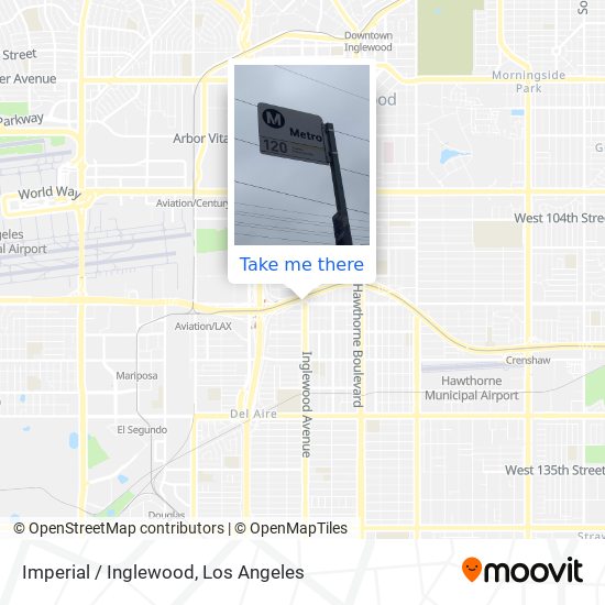 Imperial / Inglewood map