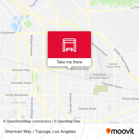 Mapa de Sherman Way / Tujunga