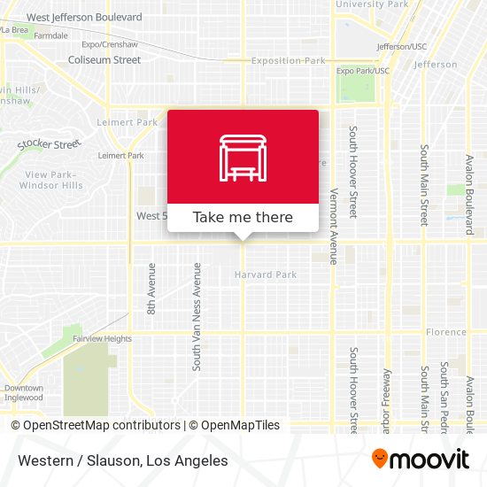 Western / Slauson map